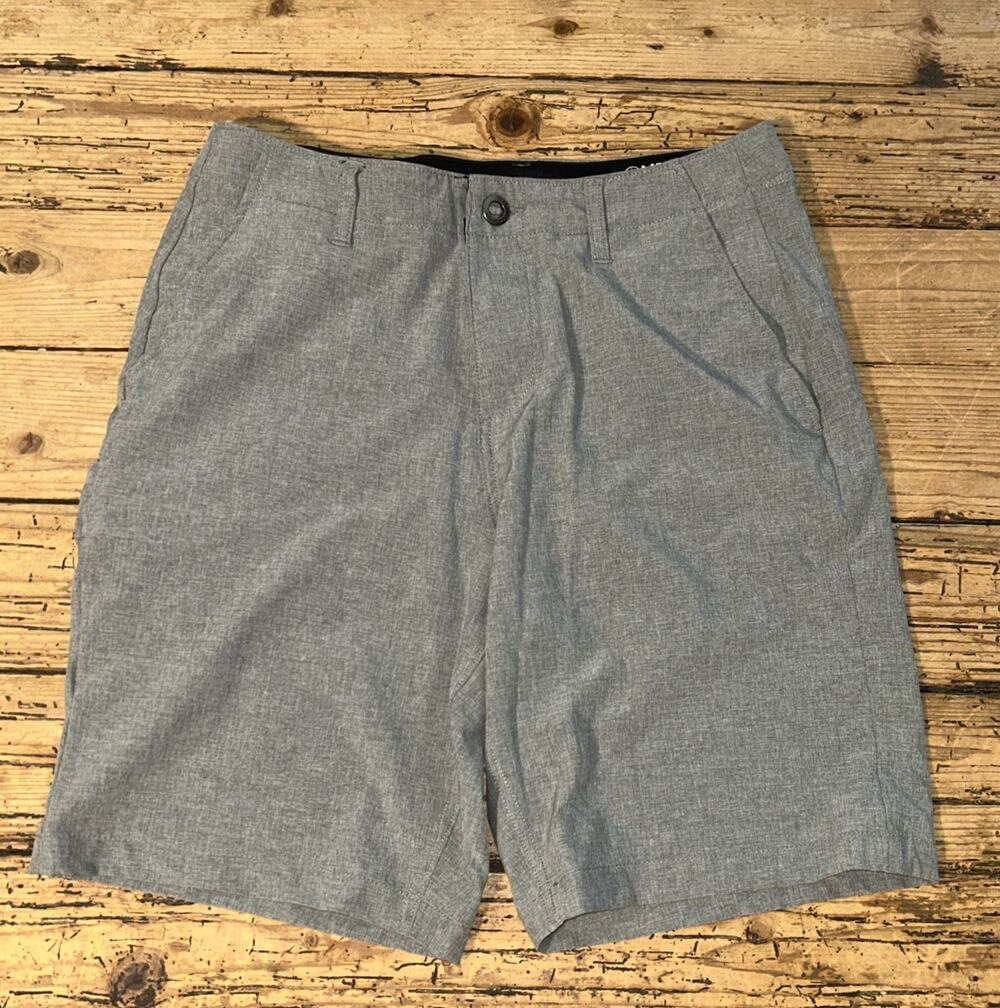 Volcom Men’s Size 30 Carbon Gray Surf & Turf 4 Way Stretch Shorts